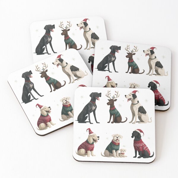 Item preview, Christmas Pack of Dogs designed and sold by NicolasGlowArt.