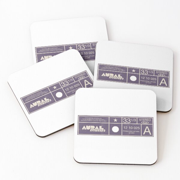 Item preview, Aural Matter – Retro Vinyl Record Label Design designed and sold by favoritebubble.