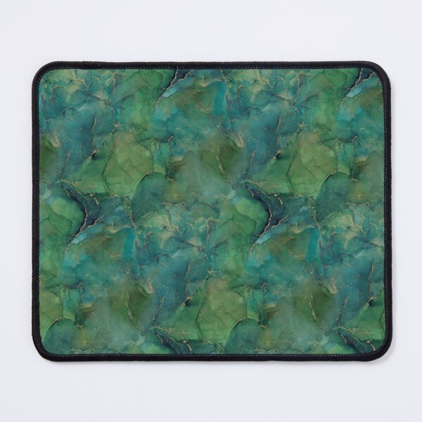 Item preview, Malachite marble in blue-green – noble deep-sea texture with golden veins designed and sold by colorofmagic.