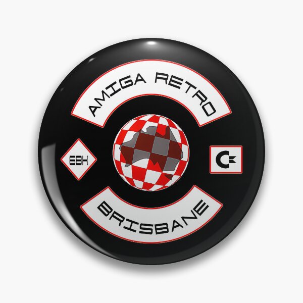 Item preview, Amiga Retro Brisbane - Biker Patches designed and sold by jenetmitanm.