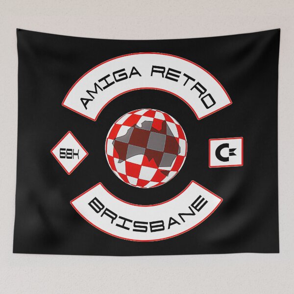 Item preview, Amiga Retro Brisbane - Biker Patches designed and sold by jenetmitanm.