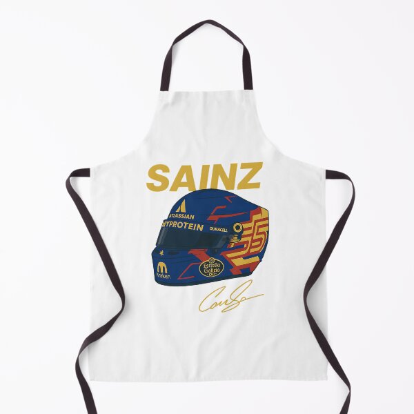 Item preview, Carlos Sainz Ferrari Helmet Illustration | Formula 1 Spain Motorsport Art designed and sold by CRacing Motorsport Club.