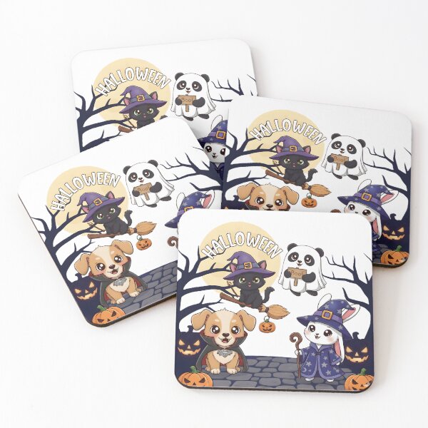 Item preview, Cute Halloween Animal Friends in Costumes designed and sold by DroolWorthyUS.