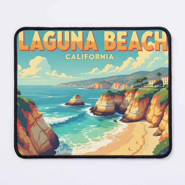 Item preview, Laguna Beach: Vintage-Style Painterly Travel Poster designed and sold by LSVart.