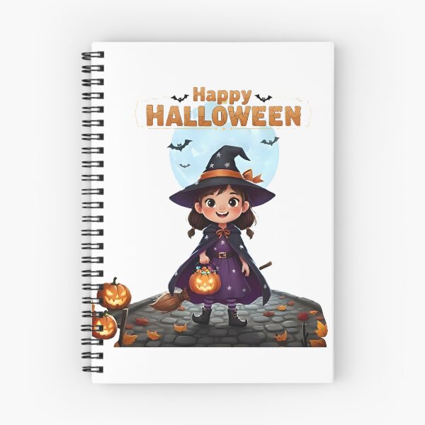 Item preview, Cute Little Witch Trick-or-Treating – Happy Halloween Art designed and sold by DroolWorthyUS.