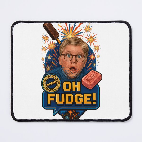 Item preview, A Christmas Story Oh Fudge Ralphie Explosion Funny Stickers designed and sold by GeniePixel.