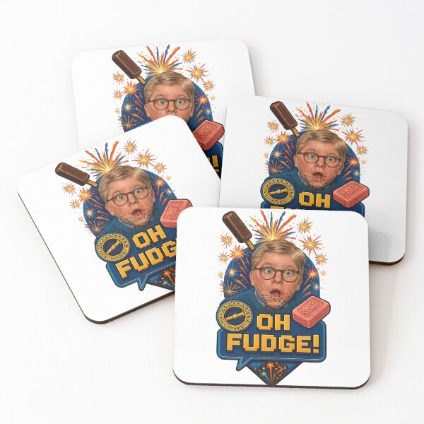 Item preview, A Christmas Story Oh Fudge Ralphie Explosion Funny Stickers designed and sold by GeniePixel.