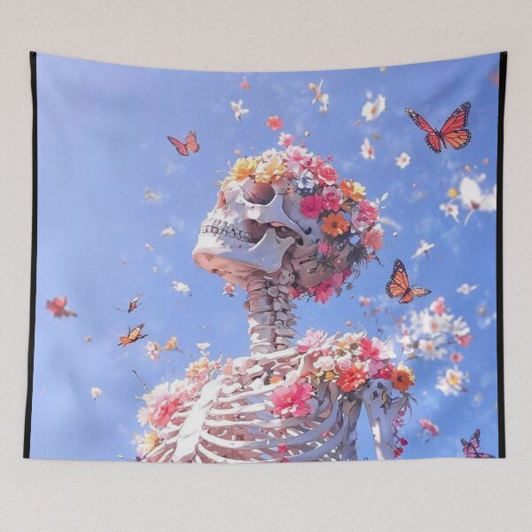 Item preview, Flowerfully Skeleton  designed and sold by GraphicMondaze.