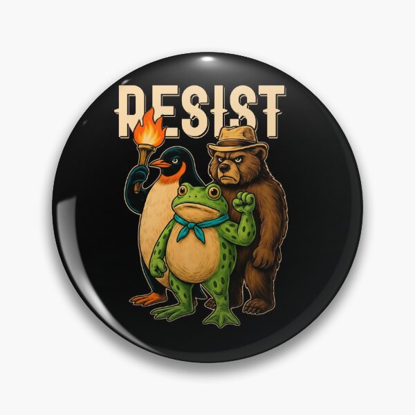 Item preview, Resist Animals Portland Frog Bear, penguin & frog designed and sold by MarlinConroy.
