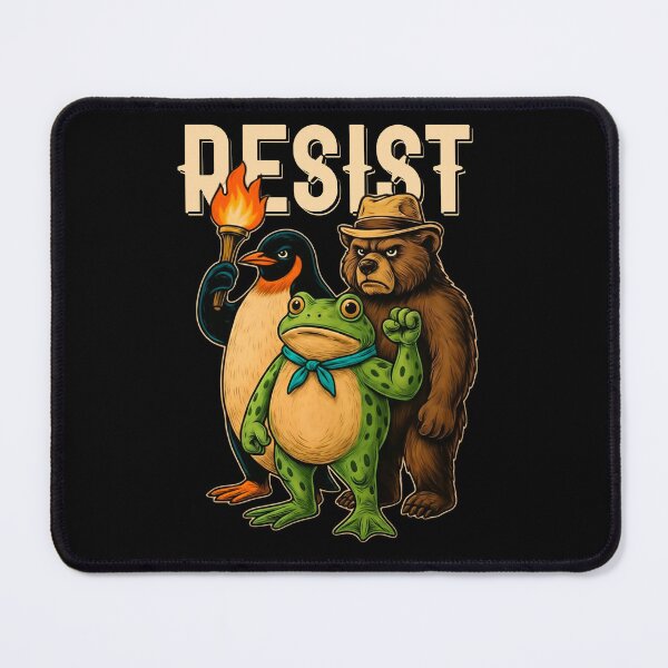 Item preview, Resist Animals Portland Frog Bear, penguin & frog designed and sold by MarlinConroy.