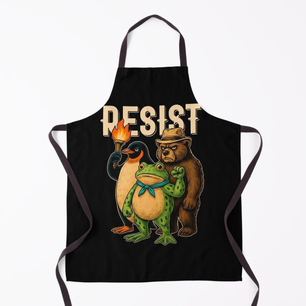 Item preview, Resist Animals Portland Frog Bear, penguin & frog designed and sold by MarlinConroy.