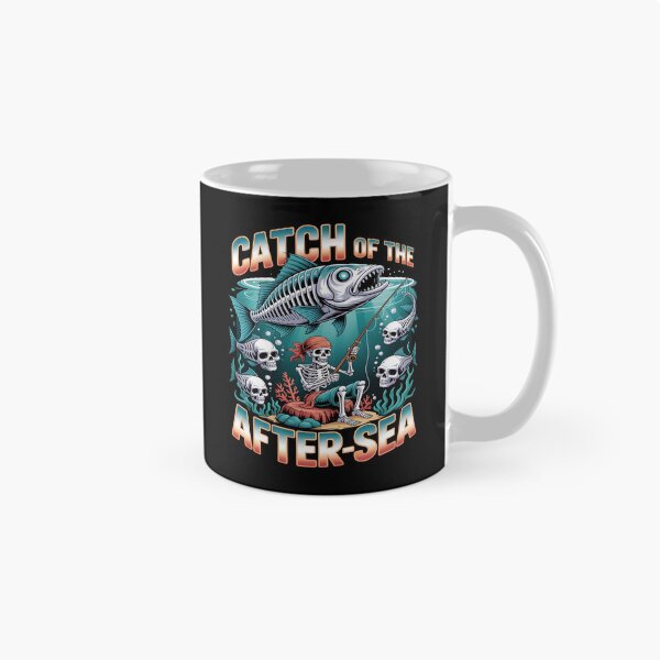 Item preview, skeleton fishing - spooky fisherman - halloween fishing - dark humor fishing - undead angler - bone fisherman - gothic fishing - creepy fishing - skull fisherman - macabre angler - ghost fish designed and sold by JansenGS.