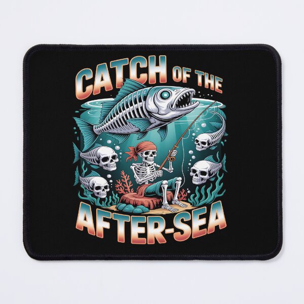 Item preview, skeleton fishing - spooky fisherman - halloween fishing - dark humor fishing - undead angler - bone fisherman - gothic fishing - creepy fishing - skull fisherman - macabre angler - ghost fish designed and sold by JansenGS.