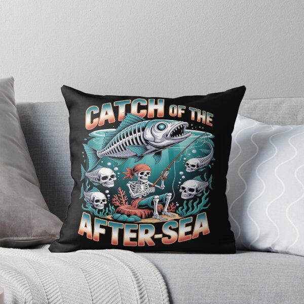 Item preview, skeleton fishing - spooky fisherman - halloween fishing - dark humor fishing - undead angler - bone fisherman - gothic fishing - creepy fishing - skull fisherman - macabre angler - ghost fish designed and sold by JansenGS.