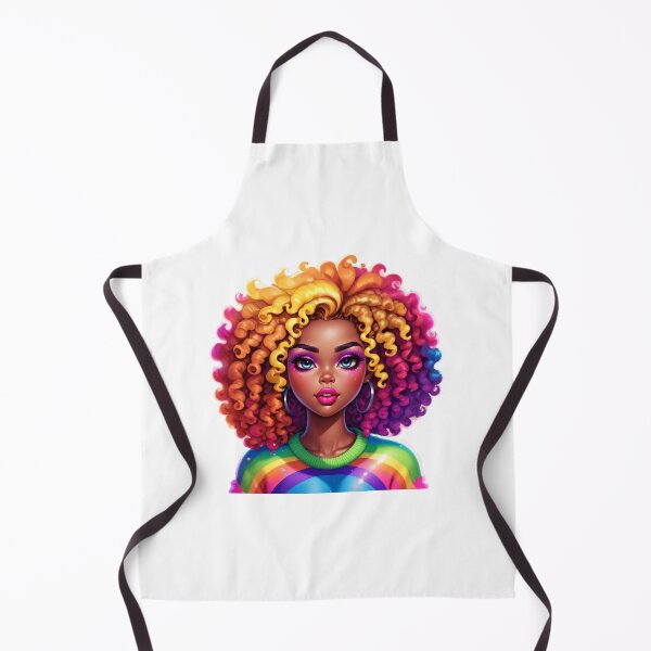 Item preview, Rainbow Curls Queen – Melanin Glow Style designed and sold by Lulunza.