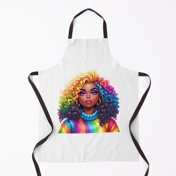 Item preview, Bright Afro Diva – Rainbow Confidence Vibes designed and sold by Lulunza.