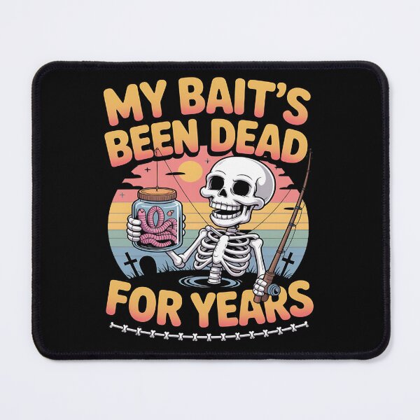 Item preview, skeleton fishing - spooky fisherman - halloween fishing - dark humor fishing - undead angler - bone fisherman - gothic fishing - creepy fishing - skull fisherman - macabre angler - ghost fish designed and sold by JansenGS.