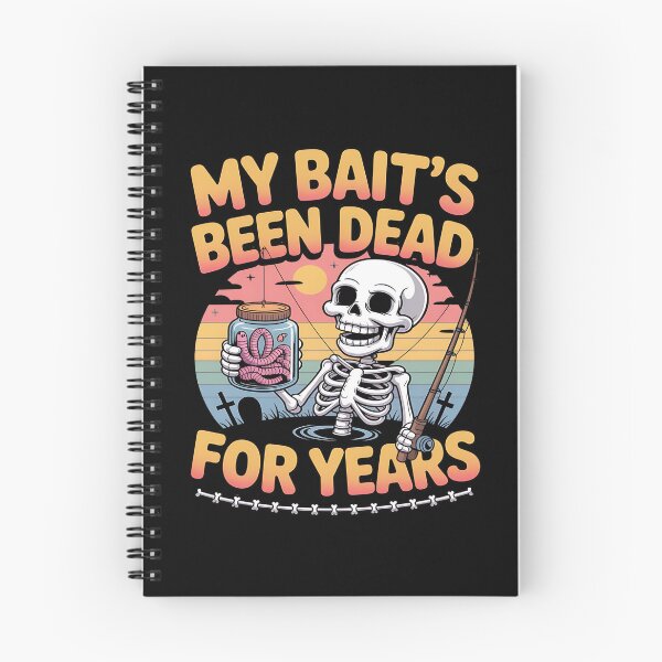Item preview, skeleton fishing - spooky fisherman - halloween fishing - dark humor fishing - undead angler - bone fisherman - gothic fishing - creepy fishing - skull fisherman - macabre angler - ghost fish designed and sold by JansenGS.