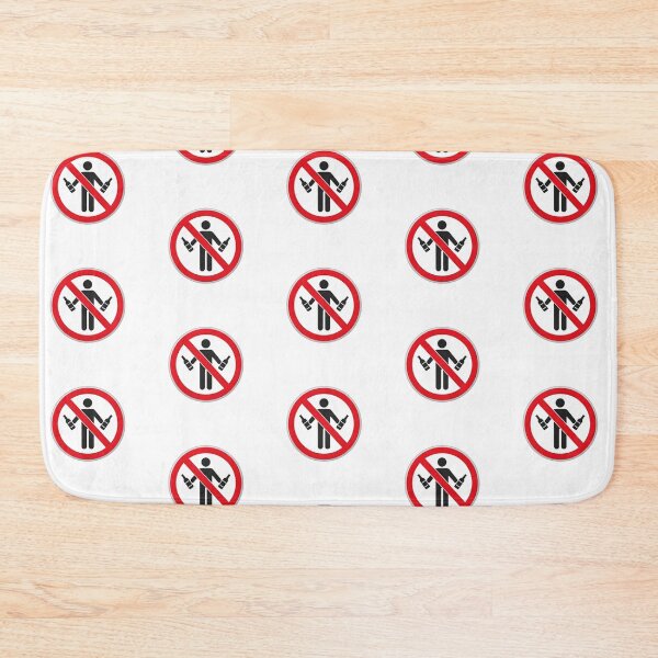 Item preview, A prohibition sign with a person holding bottles designed and sold by PixelVibe782.
