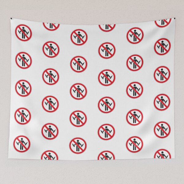 Item preview, A prohibition sign with a person holding bottles designed and sold by PixelVibe782.