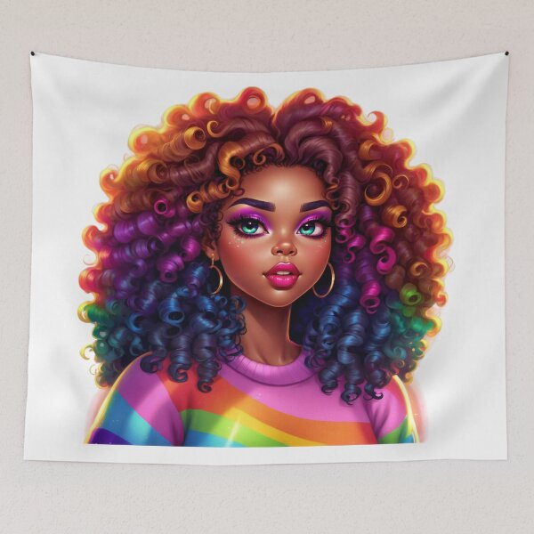 Item preview, Afrocentric Rainbow Queen – Bold and Beautiful designed and sold by Lulunza.