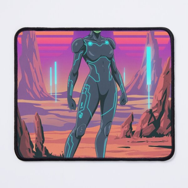 Item preview, "Anime Alien Warrior on Distant Planet – Sci-Fi Fantasy Art" designed and sold by Fruzbt.