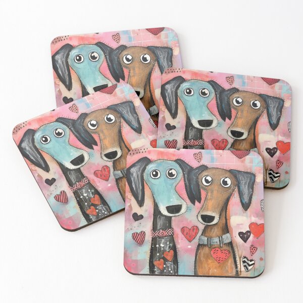 Item preview, Dogs in Love Valentine designed and sold by She was a  Dreamer....