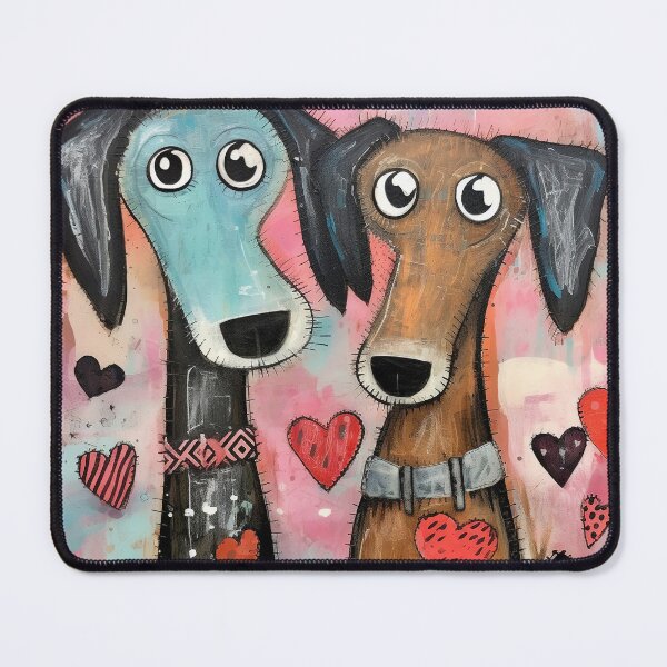 Item preview, Dogs in Love Valentine designed and sold by She was a Dreamer....
