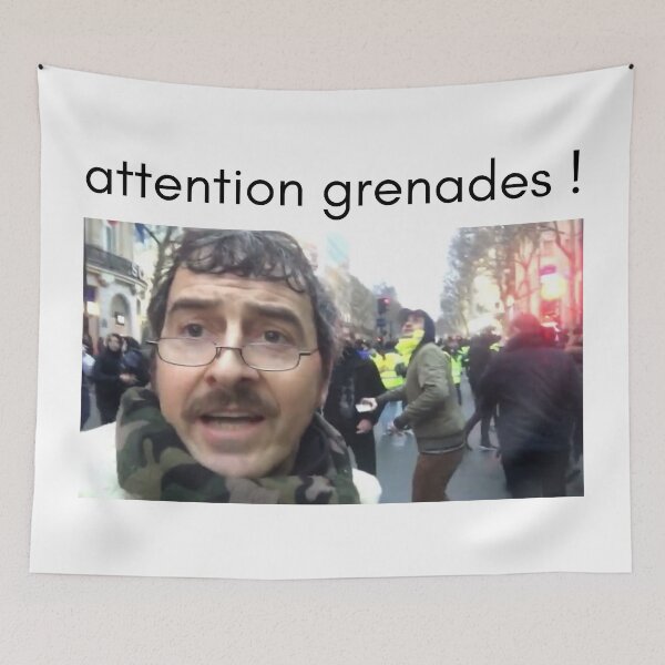 Item preview, Beware of grenades Meme designed and sold by Crealice.