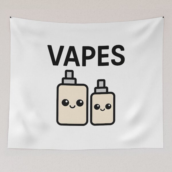 Item preview, VAPES – Cute Kawaii Vape Characters Design designed and sold by House of Taste Vape Designs.