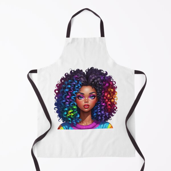 Item preview, Curly Rainbow Girl – Colorful Self Love Energy designed and sold by Lulunza.