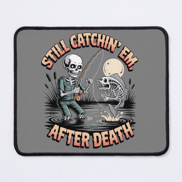 Item preview, skeleton fishing - eternal fishing - afterlife adventure - bone deep fishing - lake of lost lures - grim reaper fishing - spooky lake - death fishing - fishing never dies - ghostly fisherman designed and sold by JansenGS.