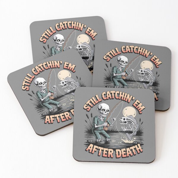 Item preview, skeleton fishing - eternal fishing - afterlife adventure - bone deep fishing - lake of lost lures - grim reaper fishing - spooky lake - death fishing - fishing never dies - ghostly fisherman designed and sold by JansenGS.