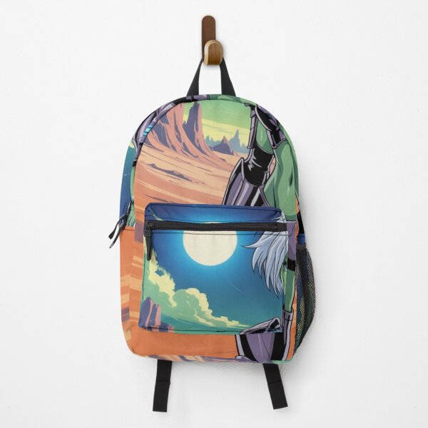 Item preview, "Anime Alien Warrior on Distant Planet – Sci-Fi Fantasy Art" designed and sold by Fruzbt.