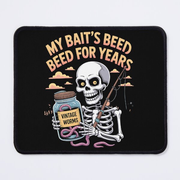 Item preview, skeleton fishing - spooky fisherman - halloween fishing - dark humor fishing - undead angler - bone fisherman - gothic fishing - creepy fishing - skull fisherman - macabre angler - ghost fish designed and sold by JansenGS.