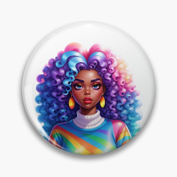 Item preview, Rainbow Melanin Queen – Vibrant Empowerment Art designed and sold by Lulunza.
