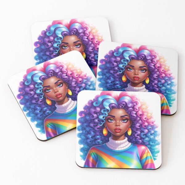 Item preview, Rainbow Melanin Queen – Vibrant Empowerment Art designed and sold by Lulunza.