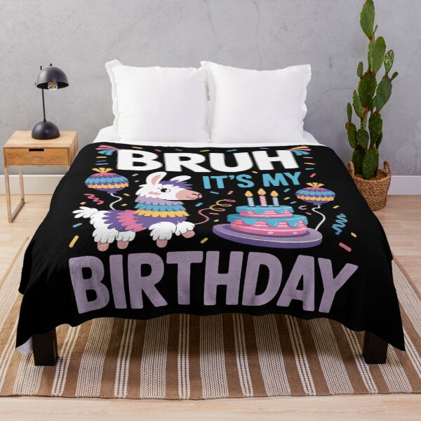 Item preview, Bruh Its My Birthday Llama Pinata Funny Bday designed and sold by Sunset4Bones.