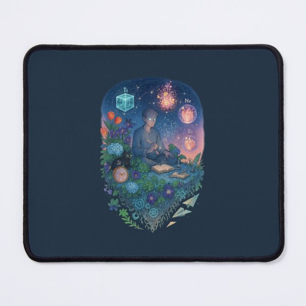 Item preview, The Floating Blueprint of Thought designed and sold by BrushAndBreathe.