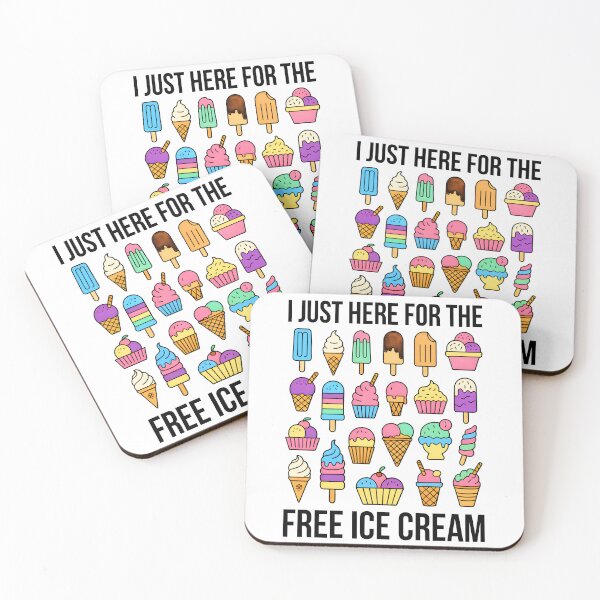 Item preview, I'm Just Here For The Free Ice Cream Summer designed and sold by KarimSoCute.