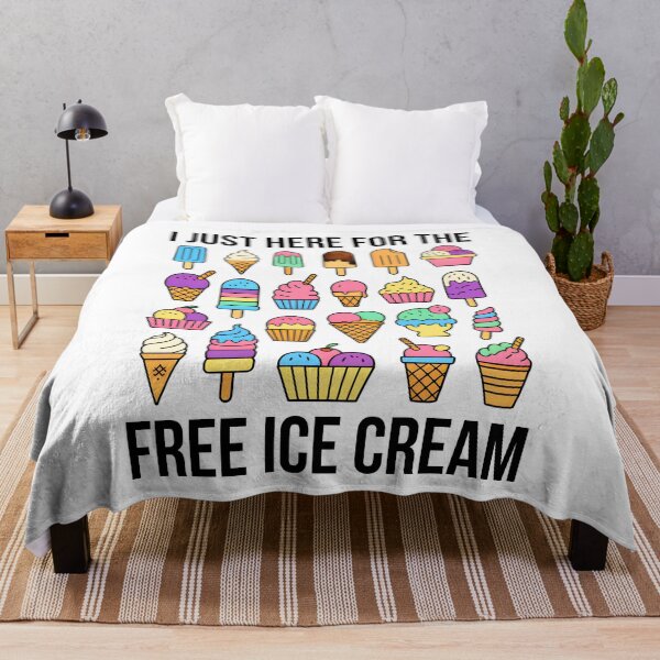 Item preview, I'm Just Here For The Free Ice Cream Summer designed and sold by KarimSoCute.