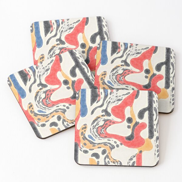 Item preview, Fluid Abstract Dalmation Print - Modern Organic Shapes designed and sold by Hen-C-Art.