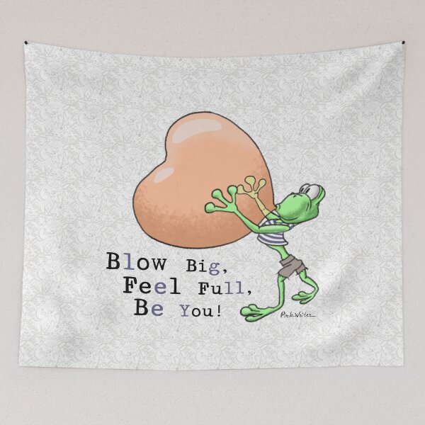 Item preview, Froglet’s Heart-Shaped Balloon Blow designed and sold by Pink Writer.