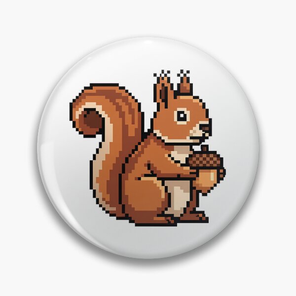 Item preview, Pixel Art Squirrel Acorn Retro 8-Bit designed and sold by k3rstman1.