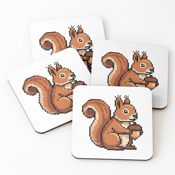 Item preview, Pixel Art Squirrel Acorn Retro 8-Bit designed and sold by k3rstman1.