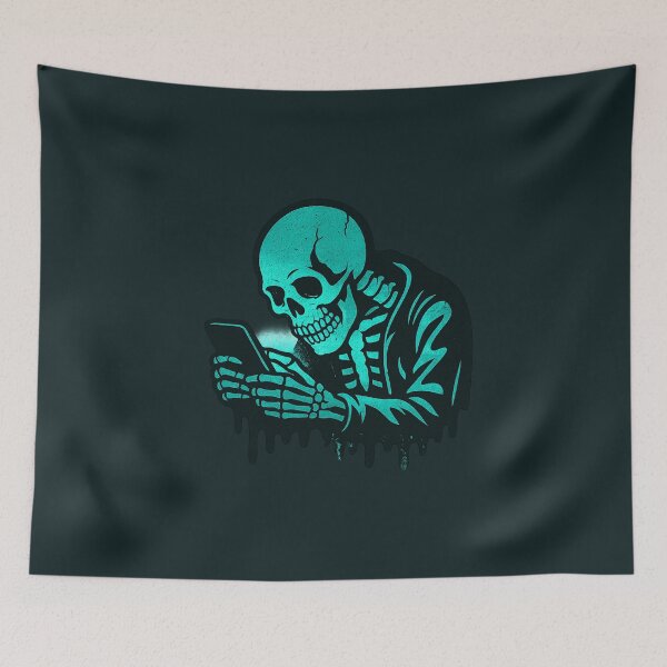 Item preview, Doomscroll Skeleton | Pop Graffiti Glow designed and sold by Bratak.