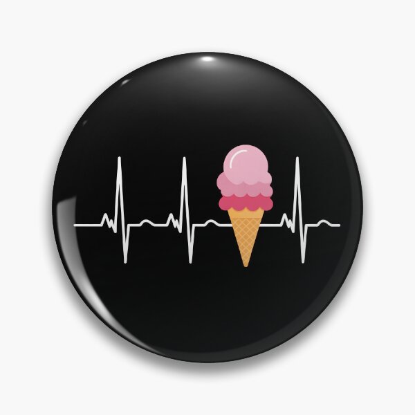 Artikelvorschau, Eiscreme Herzschlag Eiscremeliebhaber entworfen und verkauft von KarimSoCute.