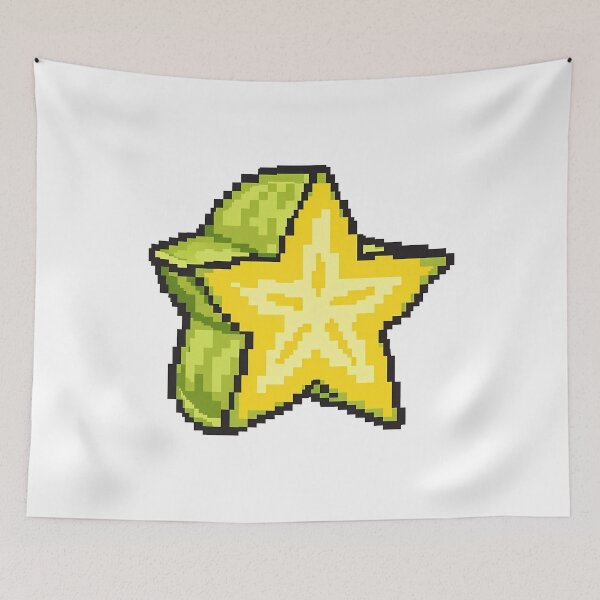 Item preview, Star Fruit Pixel Art Retro Tropical designed and sold by k3rstman1.
