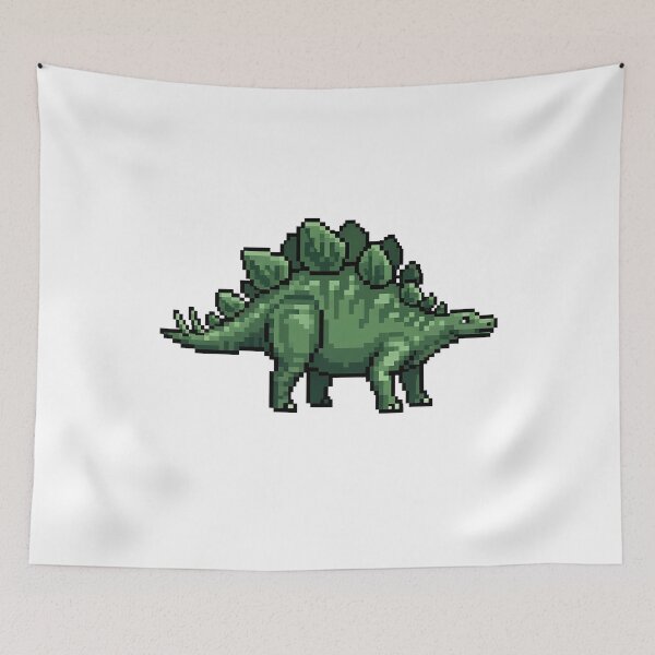 Item preview, Pixel Stegosaurus Dinosaur 8-Bit Retro designed and sold by k3rstman1.