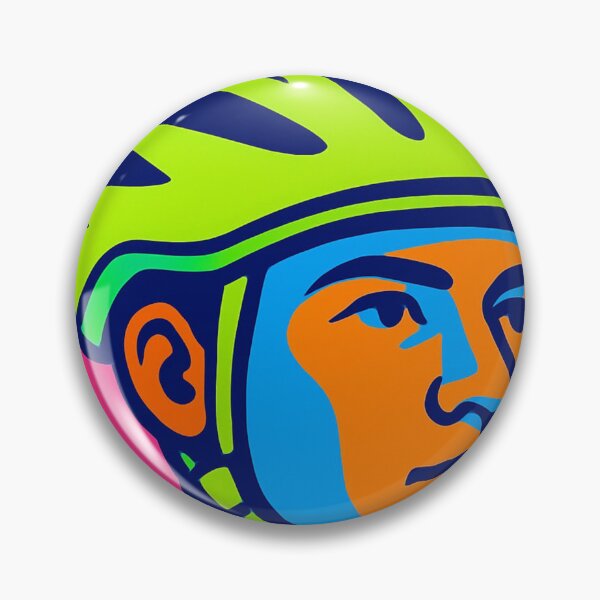 Item preview, Neon helmet meets pop portrait designed and sold by Sigtrix.